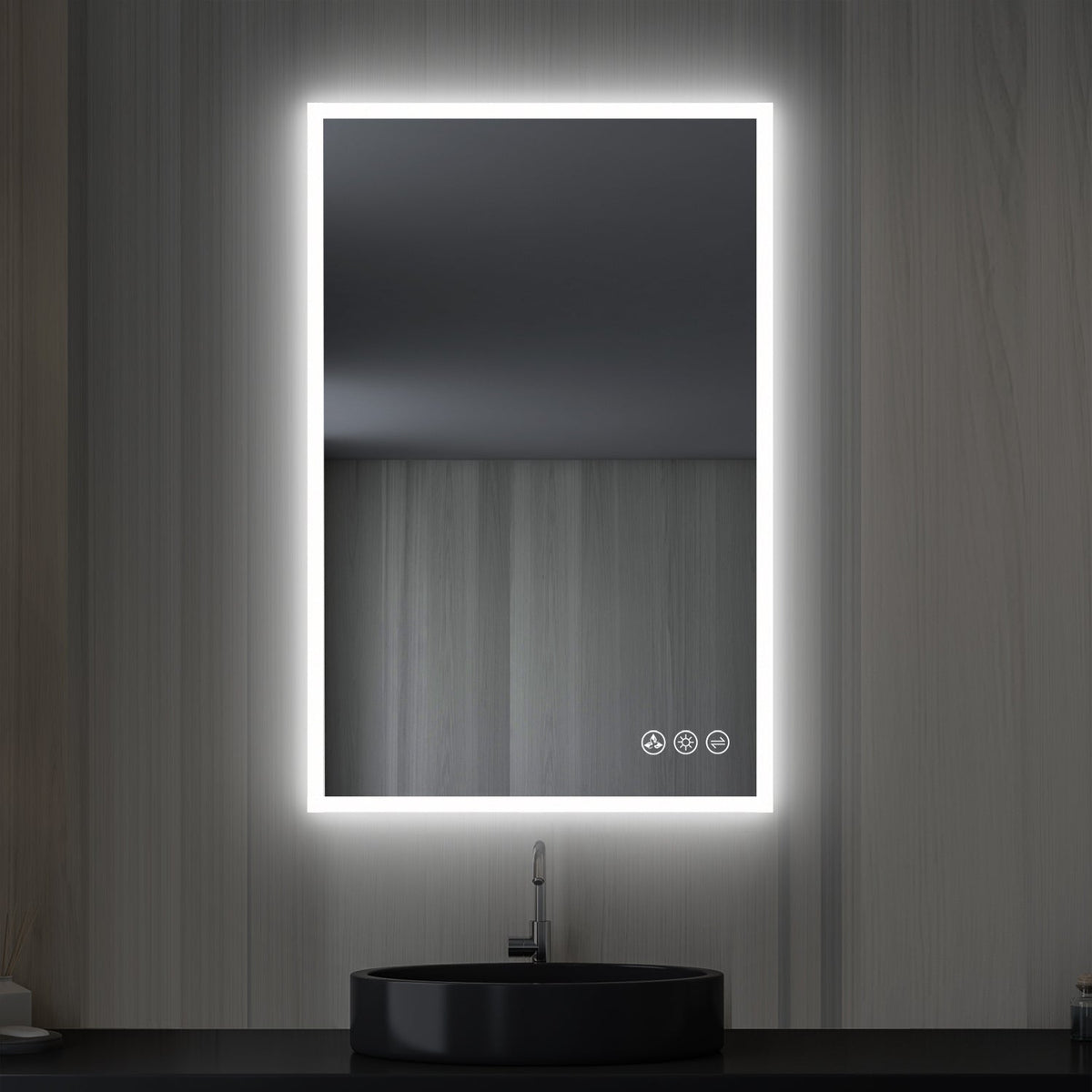 Blossom Beta 24″x36″ LED Mirror with Frosted Sides - LED M2 2436 - Backyard Provider