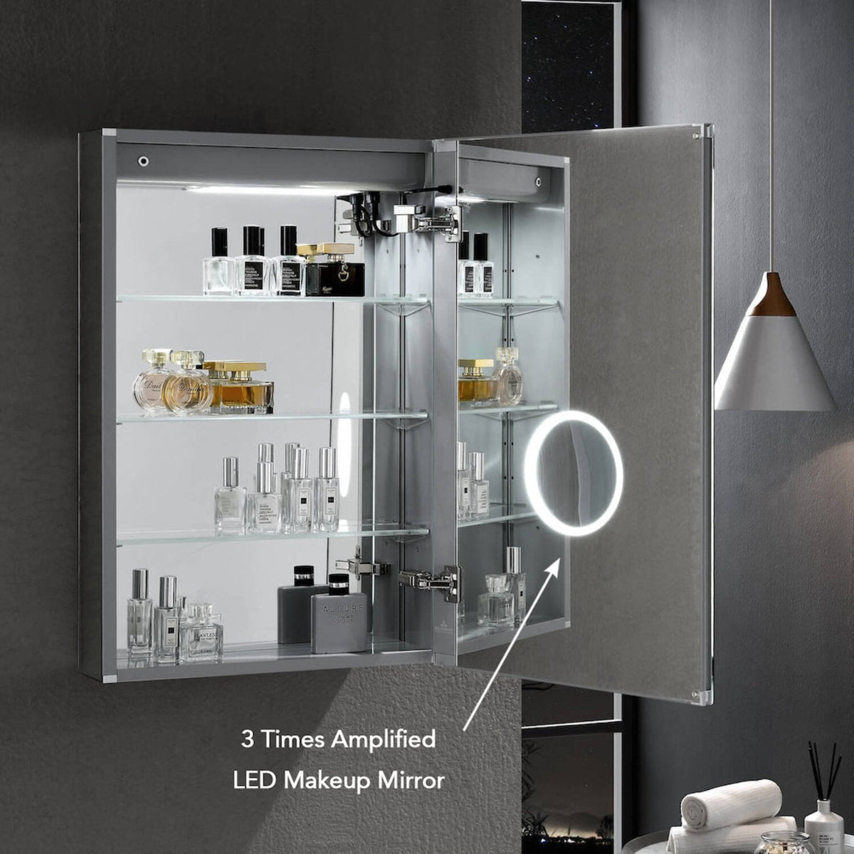 Blossom Asta – 20 Inches LED Medicine Cabinet - MCL2 2032L - Backyard Provider