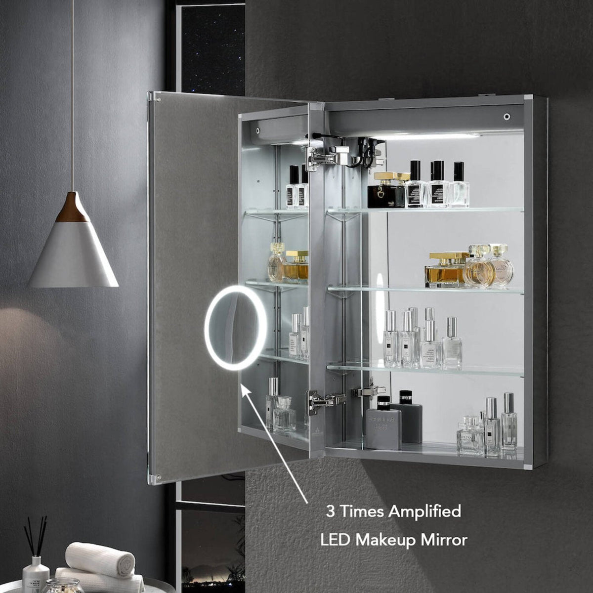 Blossom Asta – 24 Inches LED Medicine Cabinet - MCL2 2432L - Backyard Provider