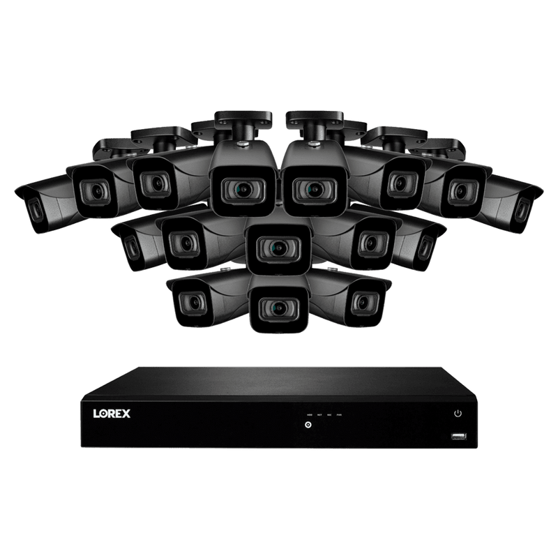 Lorex N4K3-1616BB 16-Channel NVR System with Sixteen 4K 8MP IP Cameras Security Surveillance System New