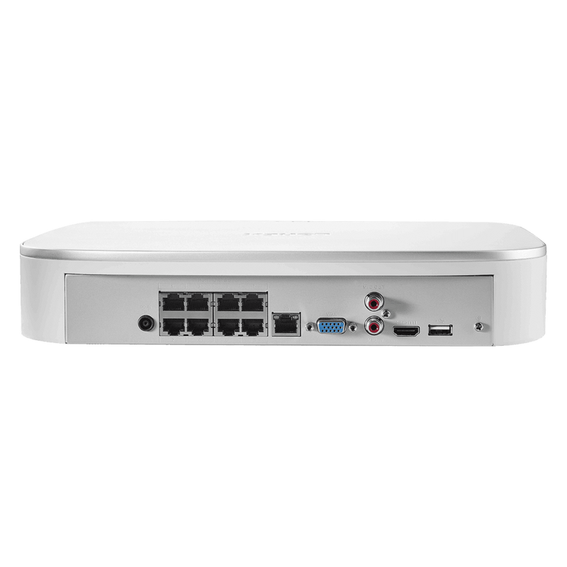 Lorex 4K 8-Channel Fusion NVR System with Six 4K 8MP IP Cameras Security Surveillance System New N4K2-86BB