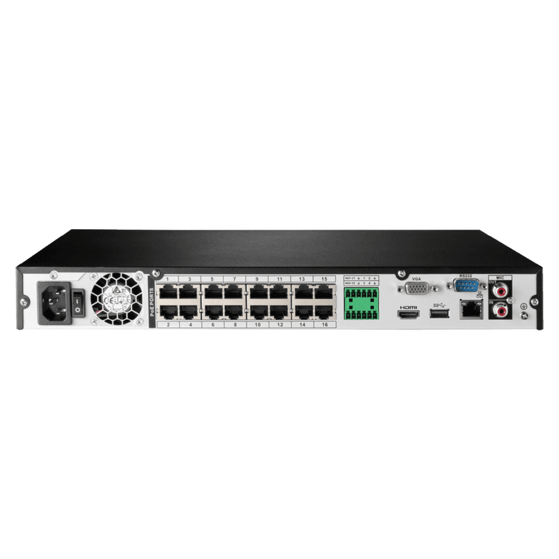 Lorex 16-Channel Fusion NVR System with Eight 4K 8MP IP Cameras Security Surveillance System New N4K3-168BB