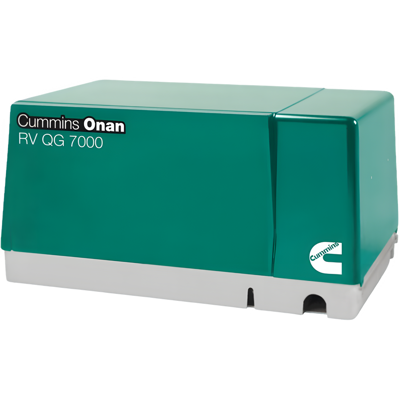 Cummins Onan QG 7000 7kW EFI RV Generator 7HGJAA-97 RV Gas Single Phase 120 Volt Air Cooled 30A & 30A Breaker New