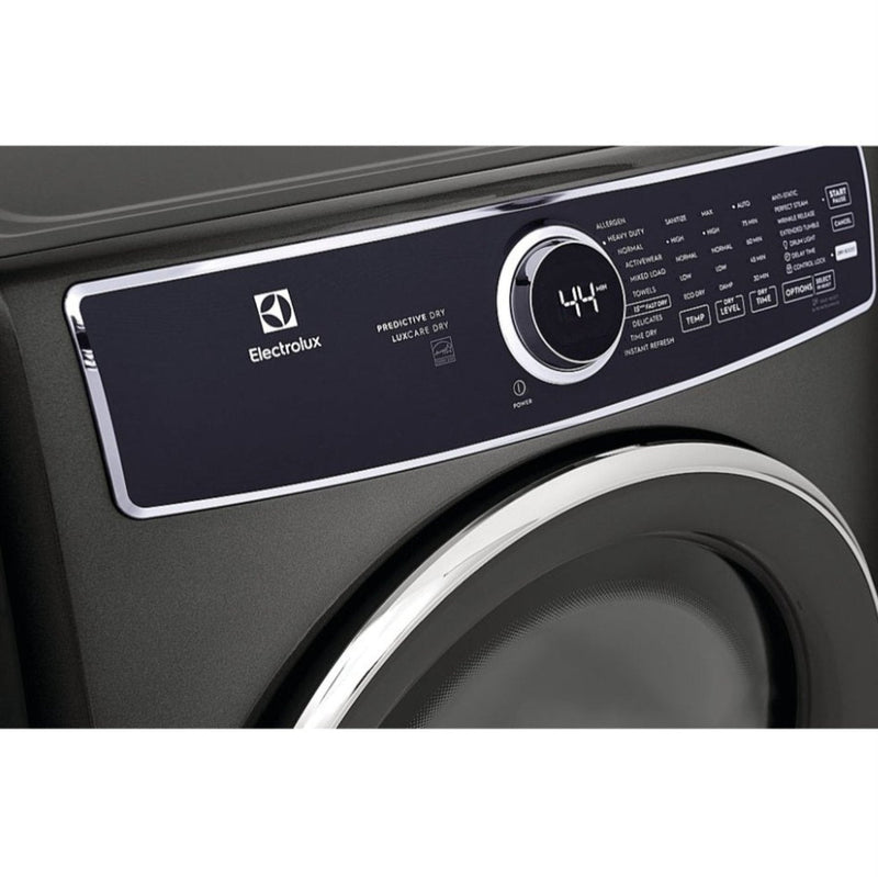 Electrolux - Electric Dryer in Titanium Front Load Perfect Steam- 8.0 Cu. Ft - Backyard Provider