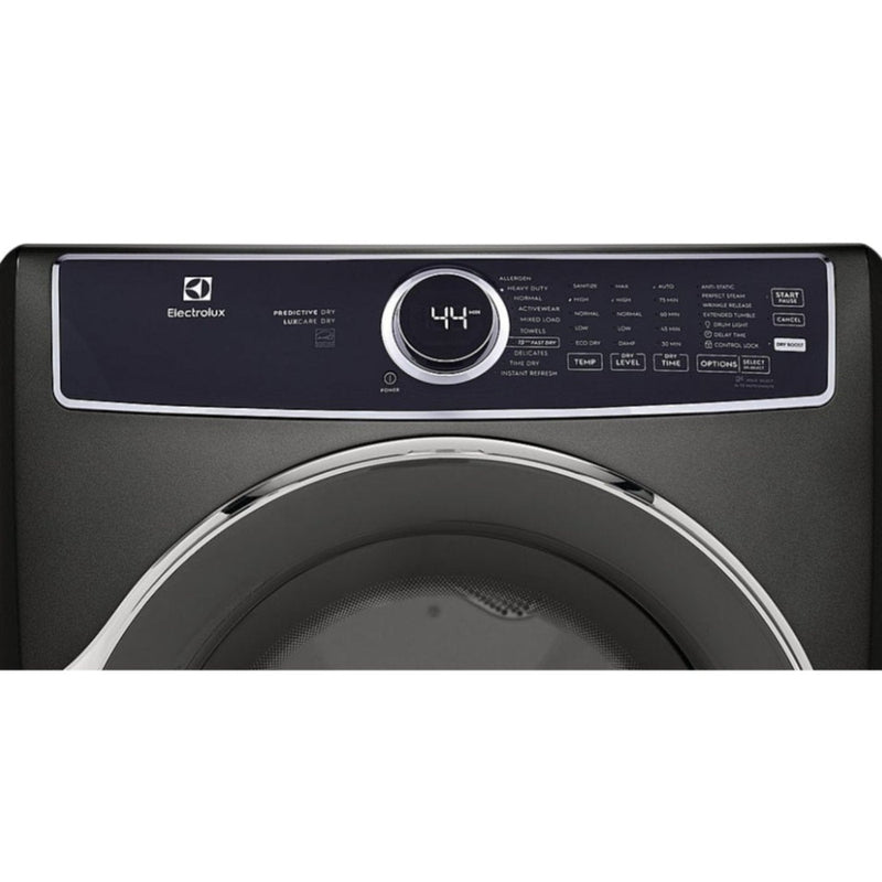 Electrolux - Electric Dryer in Titanium Front Load Perfect Steam- 8.0 Cu. Ft - Backyard Provider