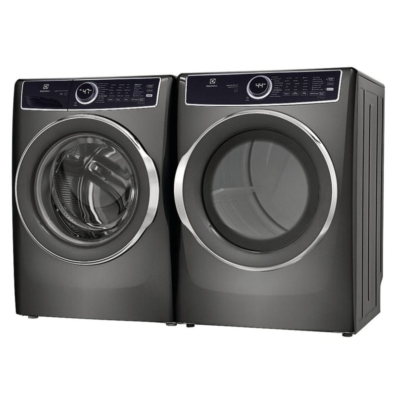 Electrolux - Electric Dryer in Titanium Front Load Perfect Steam- 8.0 Cu. Ft - Backyard Provider