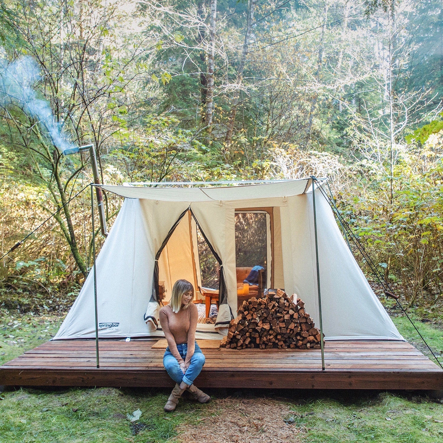 Winnerwell Woodlander - Large  Springbar Hot Tent Bundle