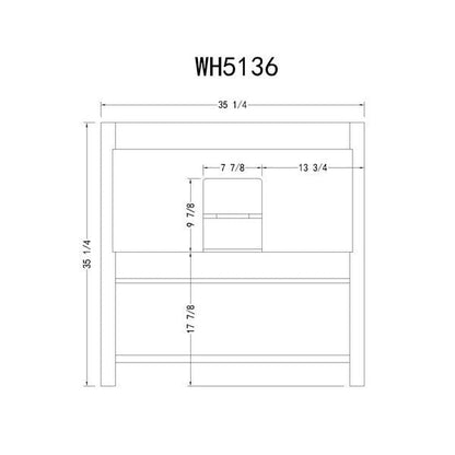 Legion Furniture 36 Inch Solid Wood Vanity | WH5136 - Backyard Provider