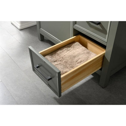 Legion Furniture WLF2136-PG 36 Inch Pewter Green Finish Sink Vanity Cabinet with Blue Lime Stone Top - Backyard Provider