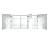 Krugg Svange 6036DLLR 60" X 36" Double LED Medicine Cabinet with Dimmer & Defogger SVANGE6036DLLR