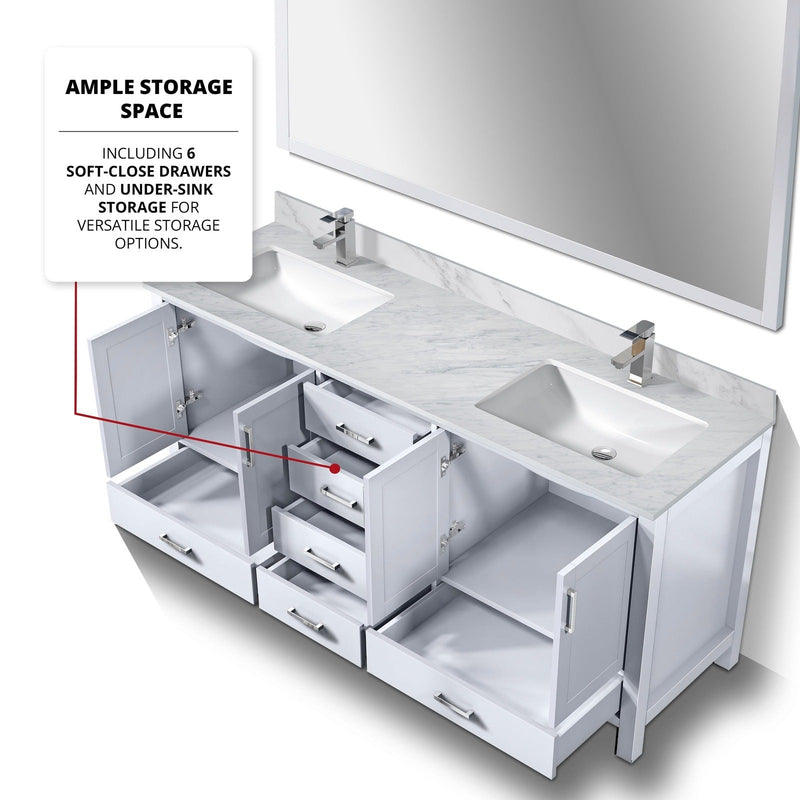 Jacques 72" x 22" Double Bath Vanity - Backyard Provider