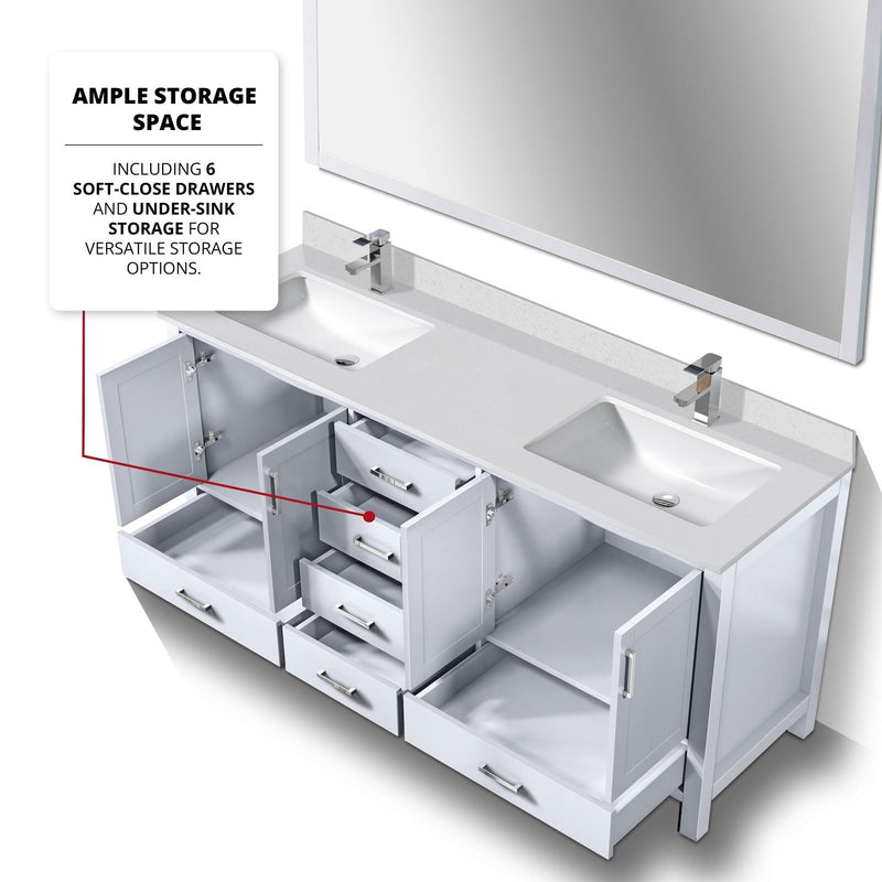 Jacques 72" x 22" Double Bath Vanity - Backyard Provider