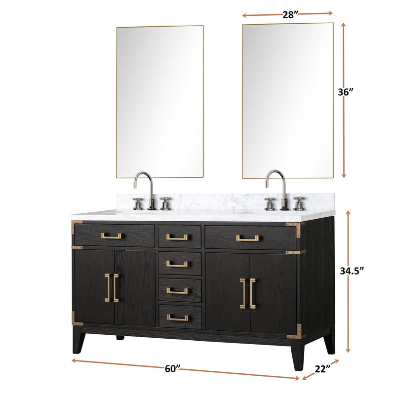 Laurel 60" x 22" Double Bath Vanity - Backyard Provider