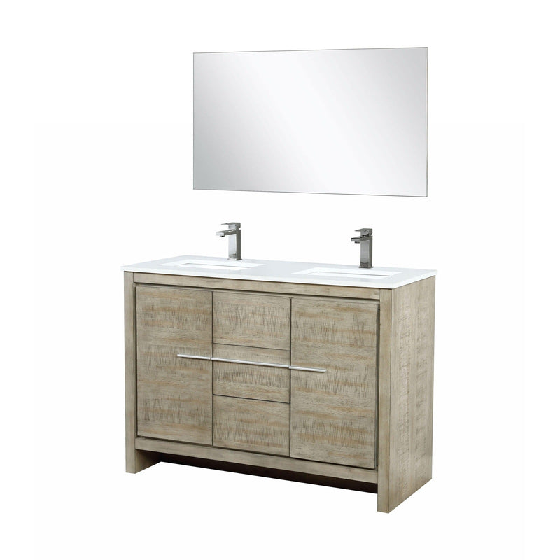 Lafarre 48" Rustic Acacia Double Bathroom Vanity - Backyard Provider