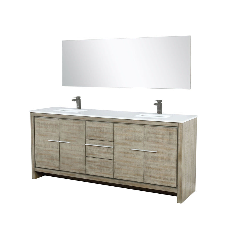 Lafarre 80" Rustic Acacia Double Bathroom Vanity - Backyard Provider