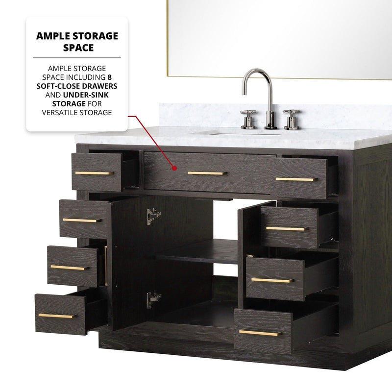 Abbey 48" x 22" Single Bath Vanity - Backyard Provider