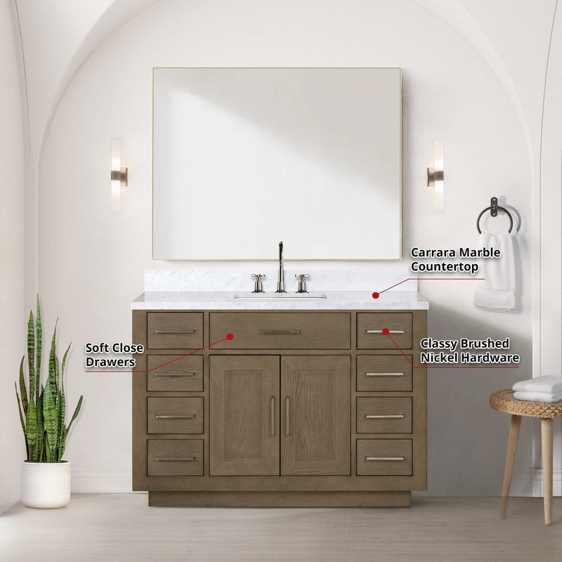 Abbey 48" x 22" Single Bath Vanity - Backyard Provider