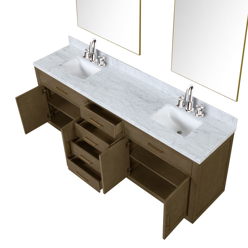 Abbey 84" x 22" Double Bath Vanity - Backyard Provider