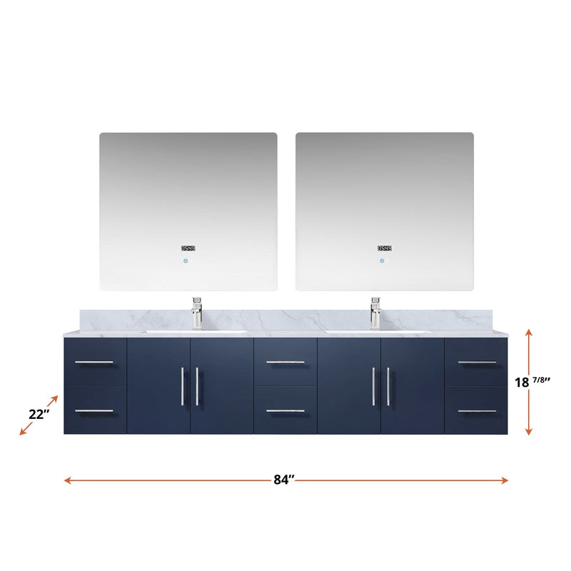 Geneva  84" x 22" Double Bath Vanity - Backyard Provider