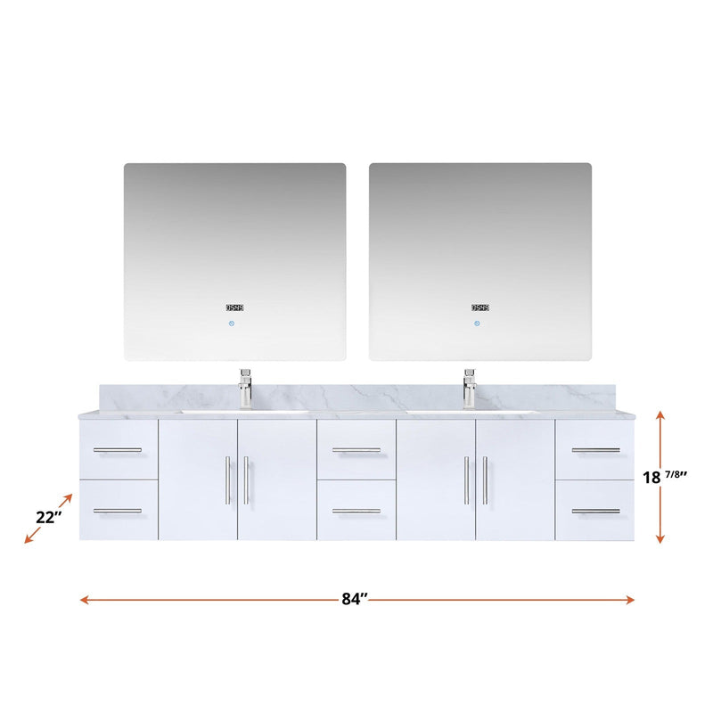 Geneva  84" x 22" Double Bath Vanity - Backyard Provider