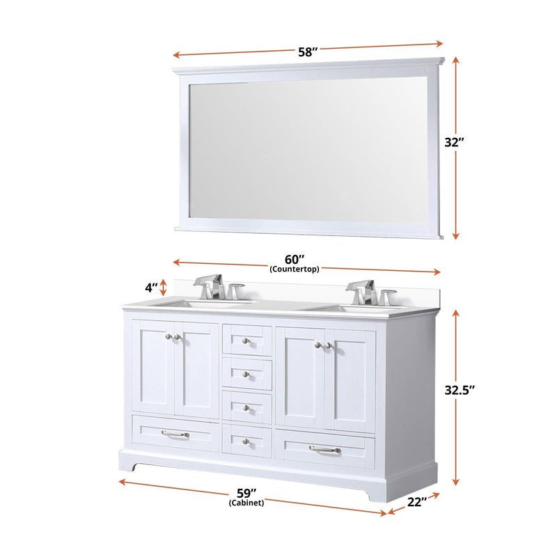 Dukes 60" x 22" Double Bath Vanity - Backyard Provider