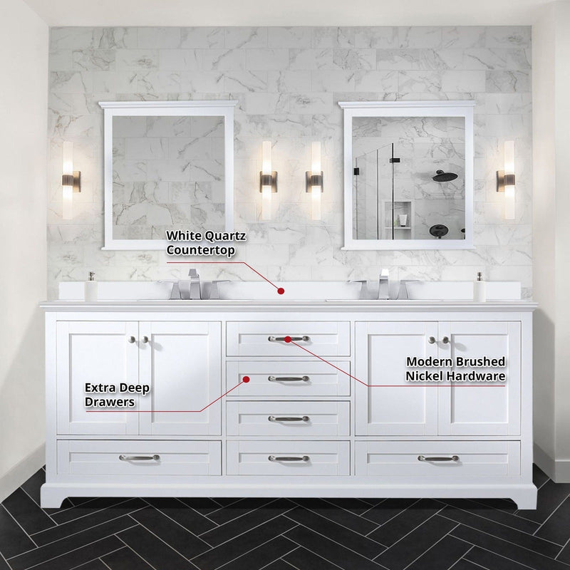 Dukes 80" x 22" Double Bath Vanity - Backyard Provider