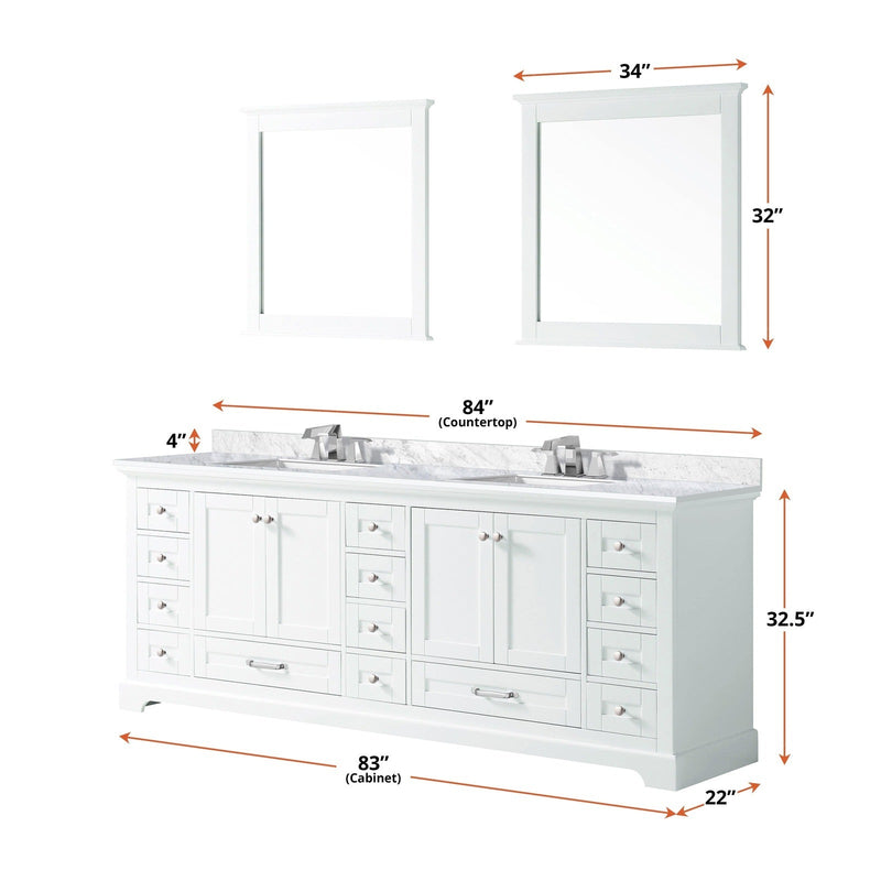 Dukes 84" x 22" Double Bath Vanity - Backyard Provider