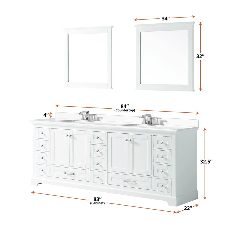 Dukes 84" x 22" Double Bath Vanity - Backyard Provider