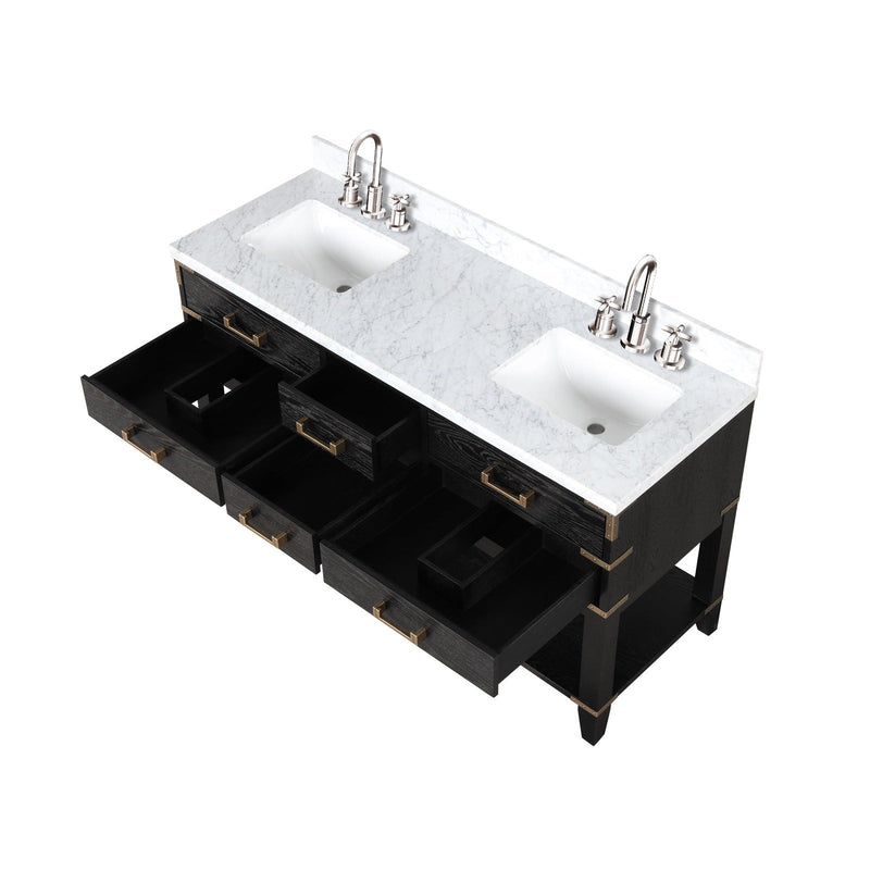 Norwalk 60" x 22" Double Bath Vanity - Backyard Provider