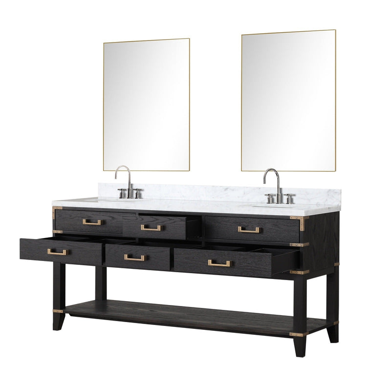 Norwalk 72" x 22" Double Bath Vanity - Backyard Provider