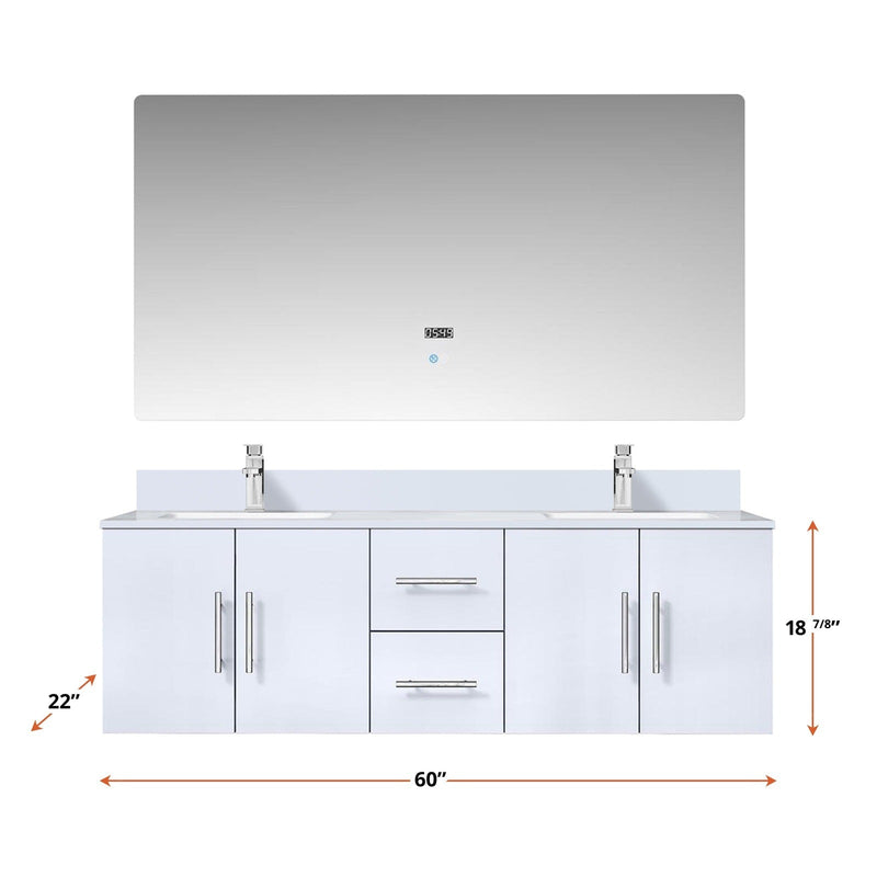 Geneva  60" x 22" Double Bath Vanity - Backyard Provider