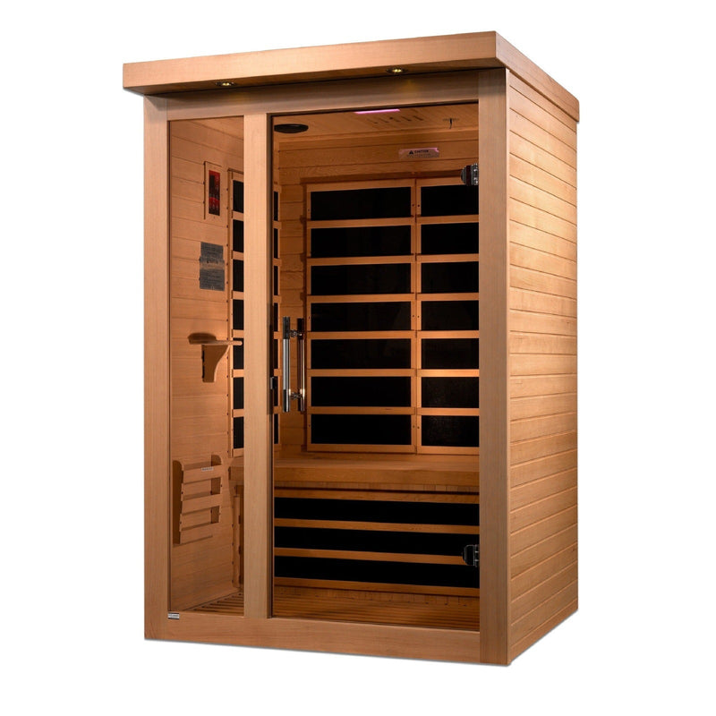 Dynamic Llumeneres 2-person Ultra Low EMF Under 3MG FAR Infrared Sauna Canadian Hemlock