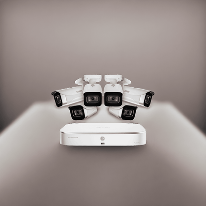 Lorex 6 Camera 8 Channel 4K 2TB 8MP IP Security Surveillance System New N4K2-86WB