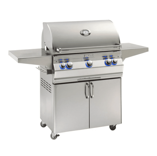 Fire Magic Aurora A540s 30-Inch Natural Gas Freestanding Grill w/ Analog Thermometer - A540S-7EAN-61 - Fire Magic Grills