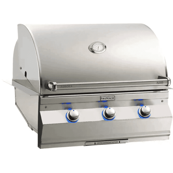 Fire Magic Aurora A660I 30-Inch Built-In Natural Gas Grill With Analog Thermometer - A660I-7EAN - Fire Magic Grills