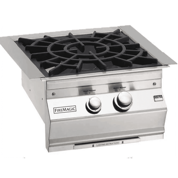 Fire Magic Classic Built-In Propane Gas Power Burner W/ Porcelain Coated Cast Iron Grid - 19-KB2P-0