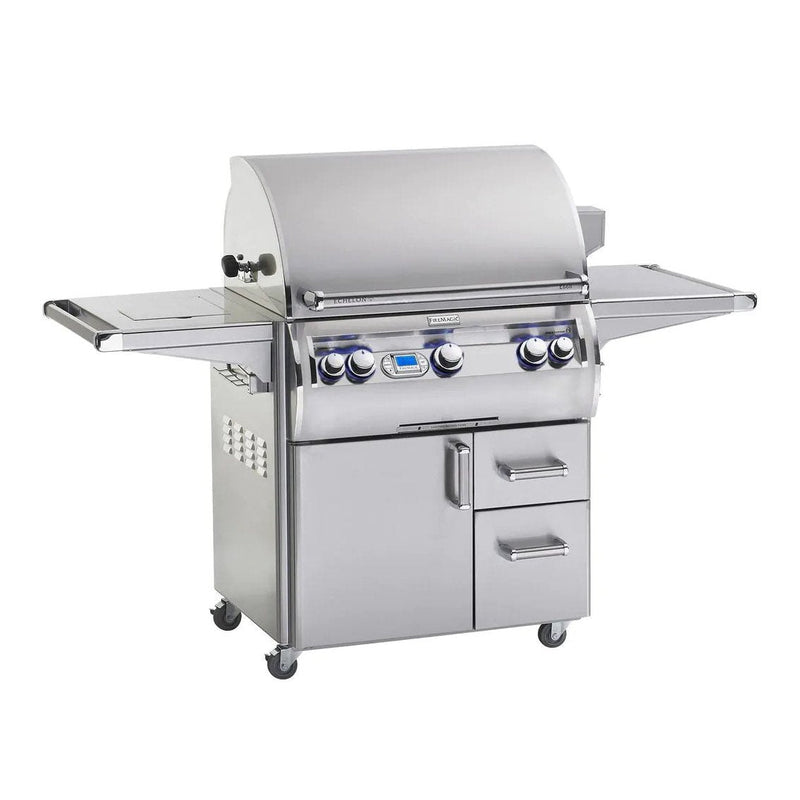 Fire Magic Echelon Diamond E660s 30" Freestanding Gas Grill With Rotisserie, Infrared Burner, Single Side Burner & Digital Thermometer, Natural Gas - E660s-8L1N-62 - Fire Magic Grills