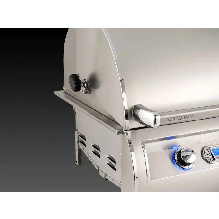 Fire Magic Echelon Diamond E790s 36" Freestanding Gas Grill With Rotisserie, Double Side Burner, Digital Thermometer & Magic View Window, Natural Gas - E790S-8E1N-71-W