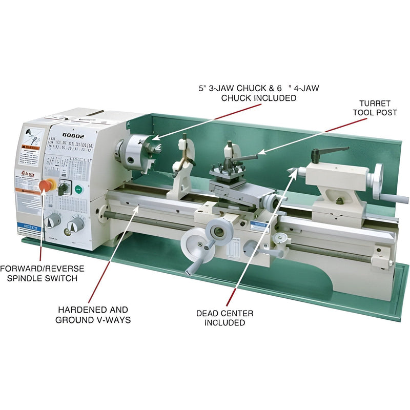 Grizzly Industrial 10" x 22" Benchtop Metal Lathe