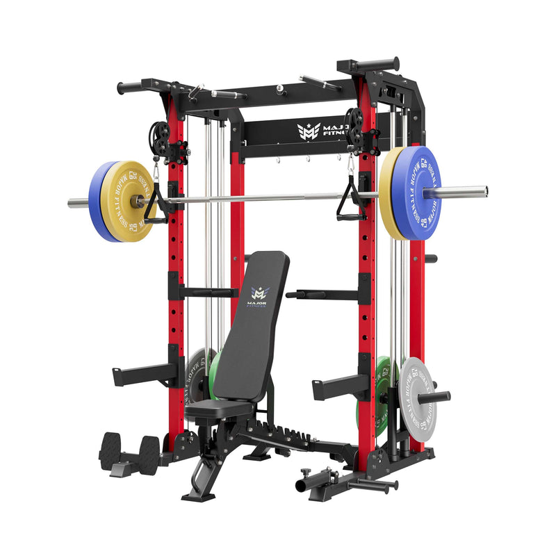 MAJOR FITNESS All-In-One Home Gym Power Rack Package F22 - CFBL-PLT01BL-OWPNT230-OBBLS Price