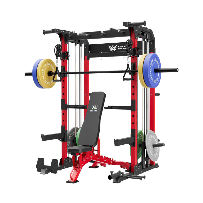 MAJOR FITNESS All-In-One Home Gym Power Rack Package F22 - CFBL-PLT01BL-OWPNT230-OBBLS Price