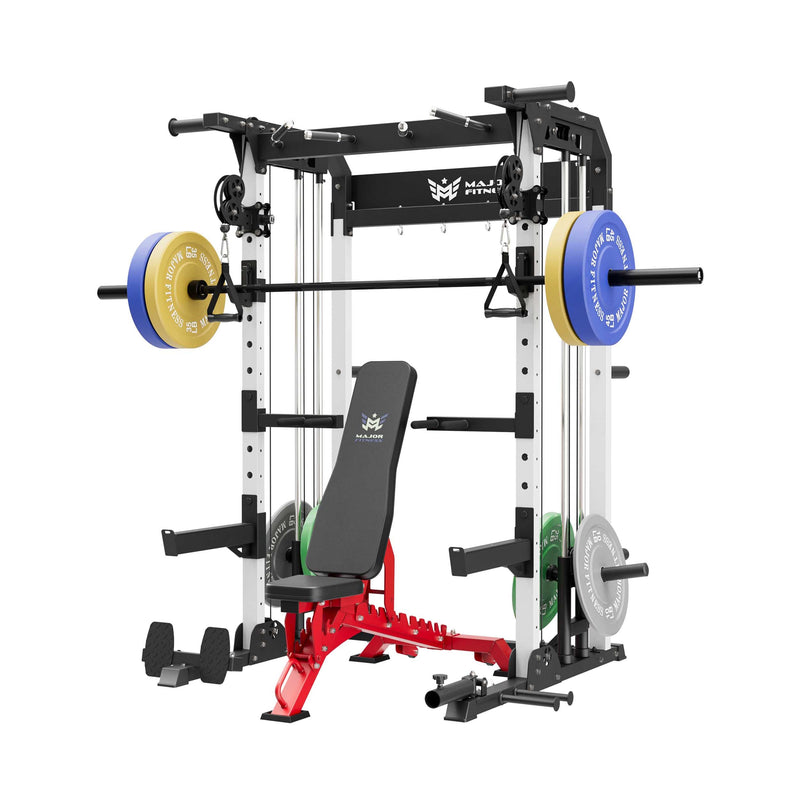 MAJOR FITNESS All-In-One Home Gym Power Rack Package F22 - CFBL-PLT01BL-OWPNT230-OBBLS Price