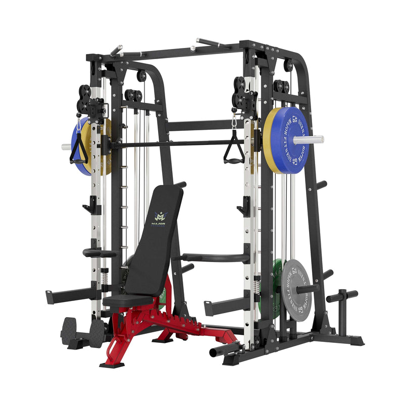 MAJOR FITNESS All-In-One Home Gym Smith Machine Package Spirit B2 - S9-PLT01BL-OWPNT230