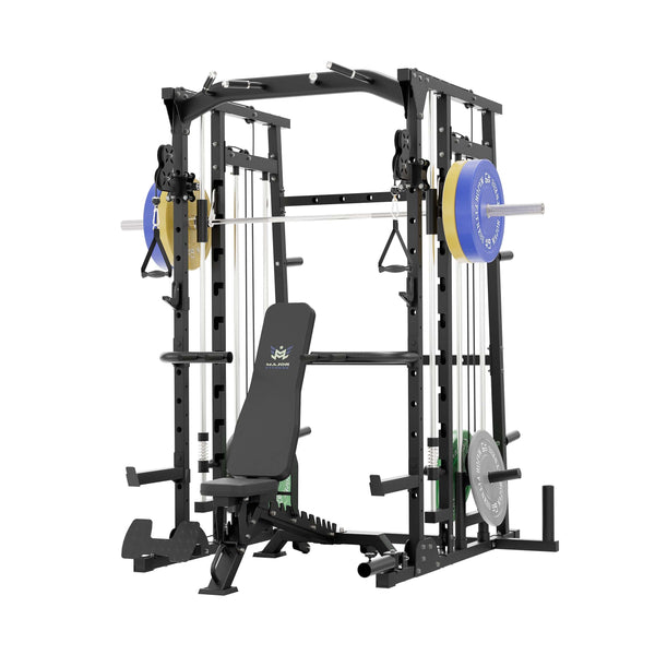 MAJOR FITNESS All-In-One Home Gym Smith Machine Package SML07 - S7BLS-PLT01BL-OWPNT230