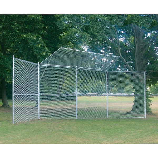 Jaypro Backstop Fence 4 Panel, 2 Center Overhang - Permanent - BSP-40-66