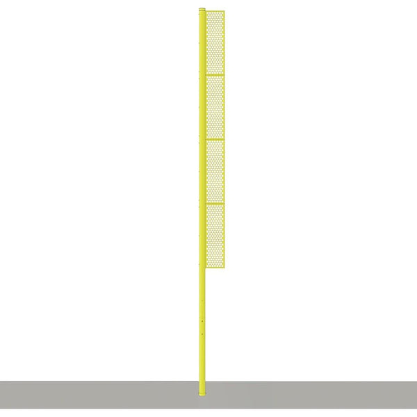 Jaypro Baseball Foul Poles - Professional 30' - Surface Mount Yellow - BBFP-30SM