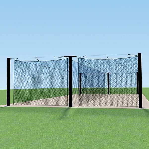 Jaypro Batting Cage Tunnel - Mega Outdoor - 55' - Tandem - MPCTF-55D