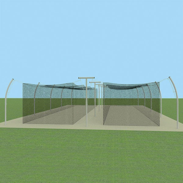 Jaypro Batting Tunnel Frame - Professional Outdoor 55' - Tandem - PROTF-55T