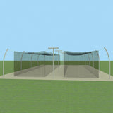 Jaypro Batting Tunnel Frame - Professional Outdoor 55' - Tandem - PROTF-55T