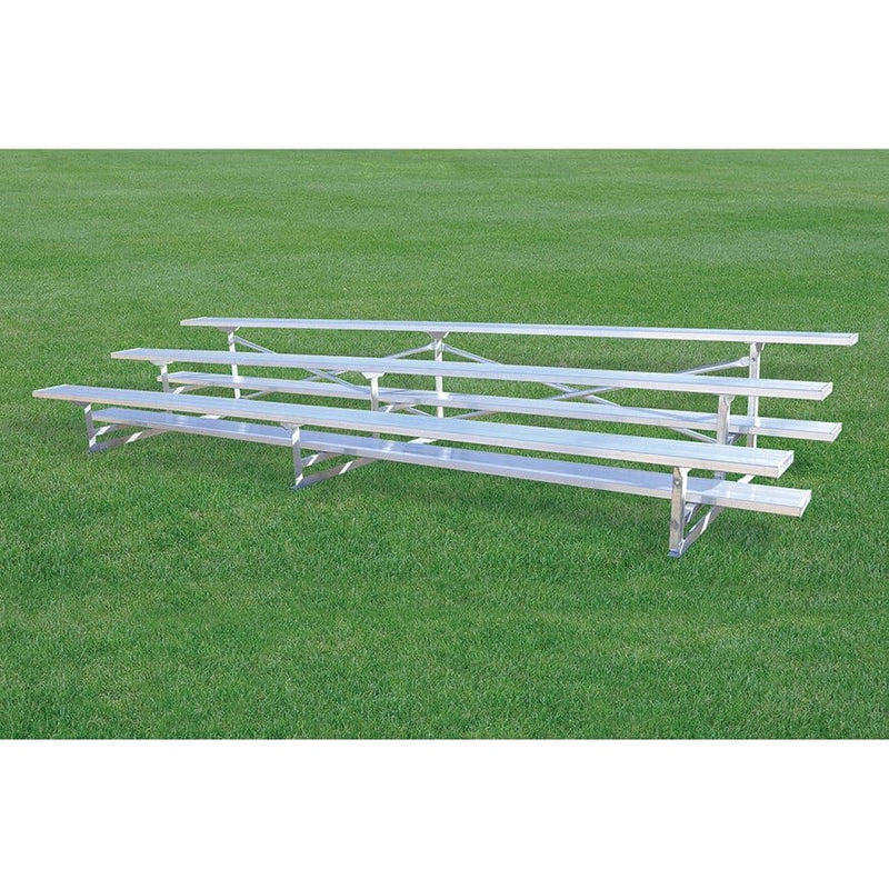 Jaypro Bleacher - 15' 3 Row - Single Foot Plank - All Aluminum - BLCH-3AL